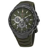 Seiko Coutura Chronograph Quartz Green Camouflage Dial Men s Watch SSC747