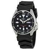 Seiko Men s Automatic Black Dial Black Rubber Watch SKX007J1