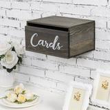 Gracie Oaks Ariadnna Decorative Wedding Card Wood Box in Gray, Size 6.69 H x 9.84 W x 12.2 D in | Wayfair E67238C4C48E4853B9AB02CF4445BAA9