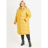 Plus Size Reflective Hooded Puffer Coat