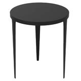 Latitude Run® Med. Cast Aluminium Black Antique Table Aluminum in Black/Gray, Size 21.0 H x 17.0 W x 17.0 D in | Wayfair