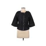 Kenneth Cole REACTION Jacket: Short Black Solid Jackets & Outerwear - Women's Size 6