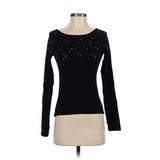 Sonia Rykiel Pullover Sweater: Black Solid Tops - Women's Size Small