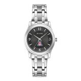 Women's Bulova Black Arizona Wildcats Corporate Collection Stainless Steel Watch