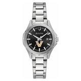 Women's Bulova Black Vanderbilt Commodores Stainless Steel Sport Classic Watch