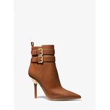 Michael Kors Amal Leather Ankle Boot Brown 6.5