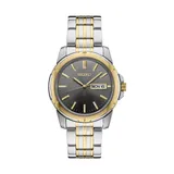 Seiko Men's Essential Two Tone Watch, Silver