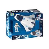 Kids Careers Boys' Action Figures WHITE - Space Shuttle & Astronaut Toy Set
