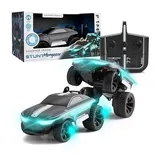 Sharper Image RC Stunt Mongoose Glow Racer Car with Light-up Body, One Size , Black