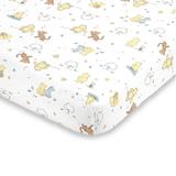 Disney 100% Cotton Fitted Crib Sheets Winnie The Pooh Classic