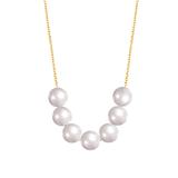 Barzel Women's Necklaces Gold - Freshwater Pearl & 18k Gold-Plated Evening Necklace
