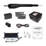 Mighty Mule Single Swing Heavy-Duty Rancher Solar Panel Gate Opener Kit for Gates up to 18 ft. L or 850 lb.