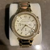 Michael Kors Accessories | Gold Michael Kors Parker Watch | Color: Gold | Size: Os