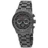 Citizen Men s Eco-Drive Black Stainless Steel Chronograph Watch CA4377-53H