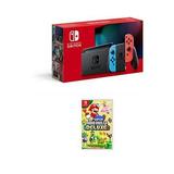 Nintendo Switch Neon Console With New Super Mario Bros U Deluxe