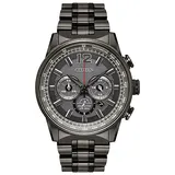 Citizen Nighthawk Mens Gray Stainless Steel Bracelet Watch Ca4377-53h, One Size