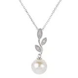 Pearlustre By Imperial Sterling Silver Freshwater Pearl Pendant, 18 In