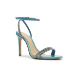 Schutz Women's Altina Glam Heeled Sandals, Blue, 7.5M