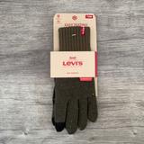 Levi's Accessories | Levi's Mens Glove Winter Wear Snow Donegal Glove With Leather Patch Olive Green | Color: Black/Green | Size: Various