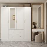 Latitude Run® Armoire Wood in Brown/White, Size 70.9 H x 63.0 W x 19.7 D in | Wayfair A3FB9D6AD4F44B2C908578DC5F7212CE