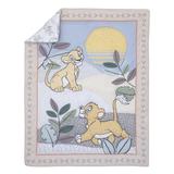 Disney Lion King Leader of the Pack Simba & Nala 3 Piece Crib Bedding Set Polyester in Blue/Gray, Size 24.0 W in | Wayfair 7512740P