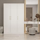 Red Barrel Studio® Daiten Armoire Wood in Brown/White, Size 69.6 H x 47.2 W x 19.6 D in | Wayfair 4B026CE747244F25B8CB7B21E2BEE1FB
