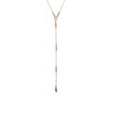 Women's 18K Goldplated, Rice Pearl & Enamel Bead Lariat Necklace - White Mix