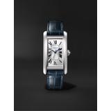 Cartier - Tank Américaine Automatic 41.6mm Stainless Steel and Alligator Watch, Ref. No. WSTA0044 - Men - Unknown