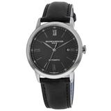 Baume & Mercier Classima Automatic Black Dial Leather Strap Men's Watch 10453 10453