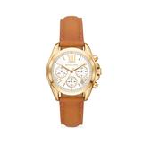 Women's Bradshaw Goldtone Stainless Steel & Leather Chronograph Watch - Brown