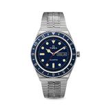 Men's Q Timex Reissue Stainless Steel Blue 38MM Watch - Blue