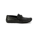 Kenneth Cole Men's Theme Bit Driving Leather Loafers - Black - Size 12
