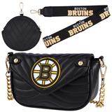 Women's Cuce Boston Bruins Vegan Leather Strap Bag
