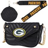 Women's Cuce Green Bay Packers Vegan Leather Strap Bag