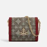 Small Lucy Vegan Leather And Logo-jacquard Bag