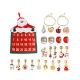 Don't AsK Women's Jewelry Charms Multi - Goldtone & Red Calendar Charm Set