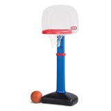 Little Tikes Basketball Equipment Multicolor - TotSports Easy Score Basketball Set- Round Backboard (3L)