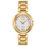 Citizen Eco-drive Women's Diamond Accent Gold-tone 34mm Watch