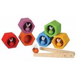 Plantoys Wooden Beehives Sorting Game (4125) | Sustainably Made From