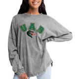 Women's Gameday Couture Gray UAB Blazers Faded Wash Pullover Sweatshirt