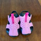 Nike Shoes | Nike Baby Girl Sunray Protect Sandals Rubber Waterproof Pink And Black Sz 4 C | Color: Black/Pink | Size: 4 Baby