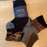 Polo By Ralph Lauren Underwear & Socks | Polo Big & Tall Camo Quarter-Crew Sock 3-Pack - Fits Shoe Sizes 12-17 | Color: Tan | Size: Fits Shoe Sizes 12-17