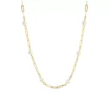 Effy® 18" Freshwater Pearl Necklace In Gold Over Sterling Silver, 16 In