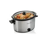 Hamilton Beach 10Qt Extralarge Slow Cooker, Silver, No Size