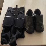 Nike Shoes | Boys Nike Soccer Cleats 12c And Youth Ml Socks W Built In Shinguards | Color: Black | Size: 12c Cleats And Ml Socks