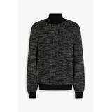 Mélange Jacquard-knit Cashmere And Silk-blend Turtleneck Sweater