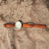 Nine West Accessories | Nine West Watch With Orange Band. | Color: Gold/Orange | Size: Os