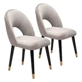 Miami Dining Chair 2-piece Set, Grey