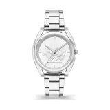 Yes Bcbgmaxazria Ladies Classic Floral Watch, Silver