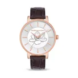 Bcbgmaxazria Ladies Floral Dial Watch, Brown